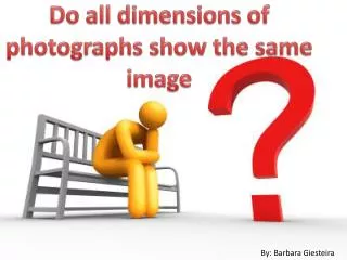 Do all dimensions of photographs show the same image