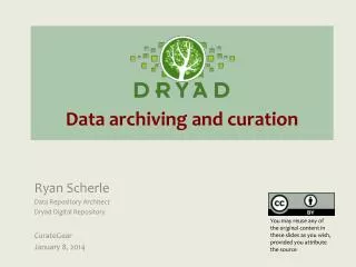 Data archiving and c uration