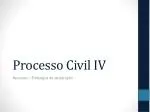 Processo Civil IV - slide 1