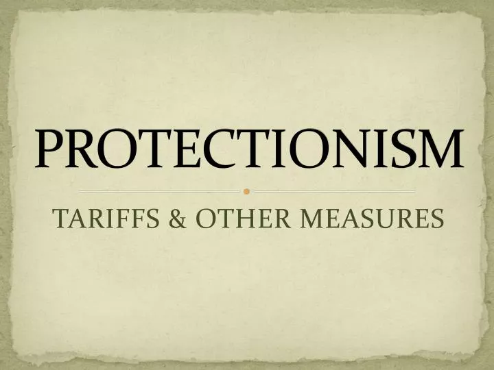 protectionism