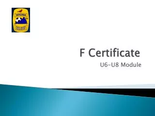 F Certificate