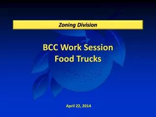 BCC Work Session Food Trucks
