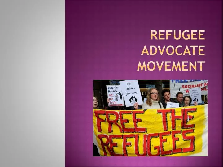 refugee advocate movement