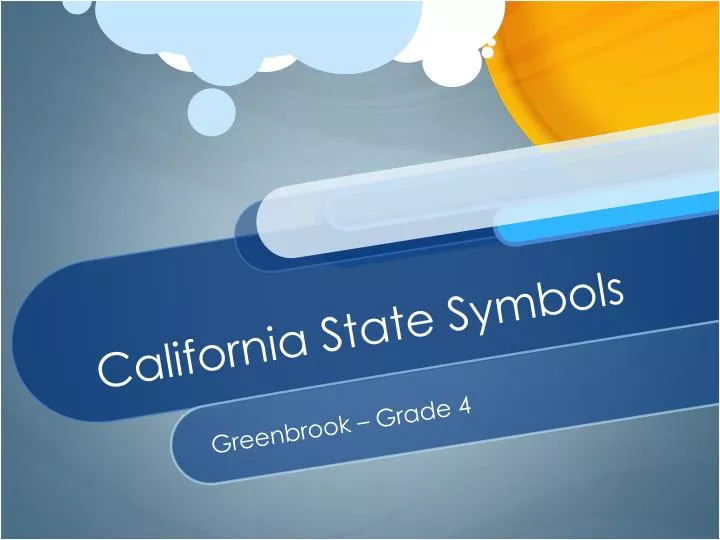 california state symbols