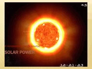 a renewable energy source