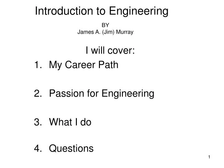 introduction to engineering