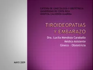 tiroideopatias y embarazo