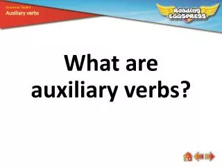 What are auxiliary verbs?
