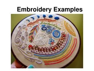 Embroidery Examples