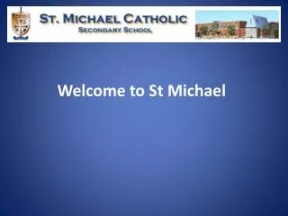 Welcome to St Michael