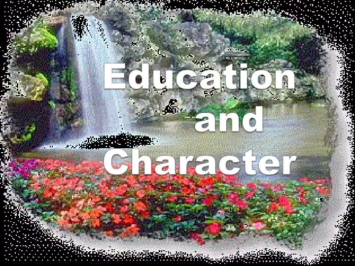 education and character