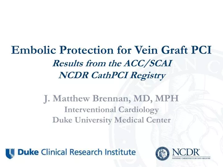 embolic protection for vein graft pci results from the acc scai ncdr cathpci registry