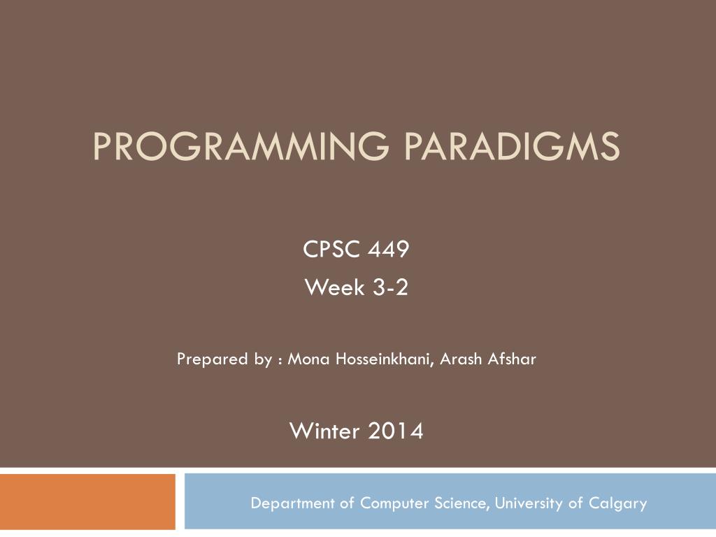 PPT - Programming Paradigms PowerPoint Presentation, free download - ID ...