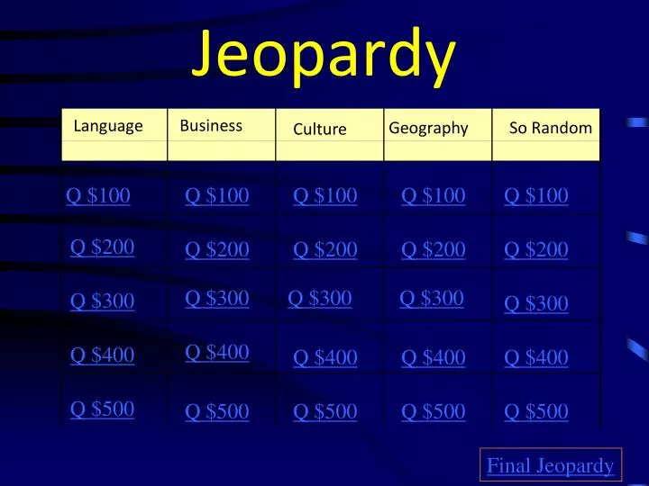 jeopardy