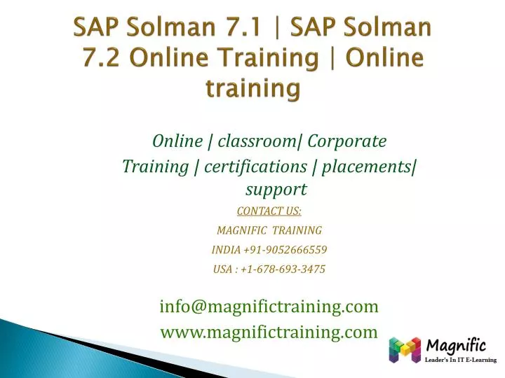sap solman 7 1 sap solman 7 2 online training online training