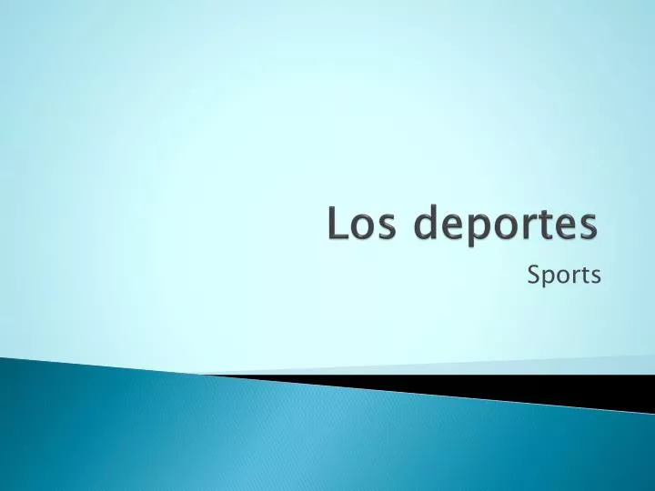 los deportes