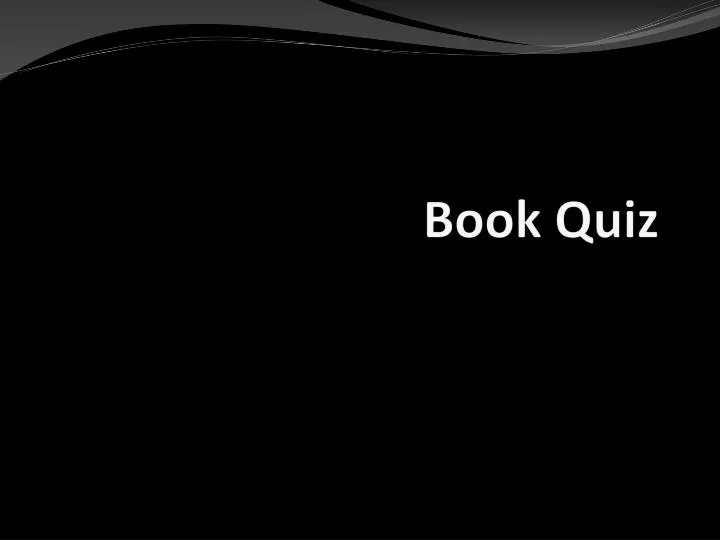 book quiz