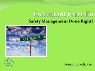 consultant portfolio