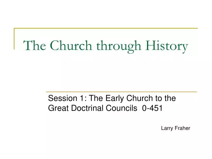 the church through history