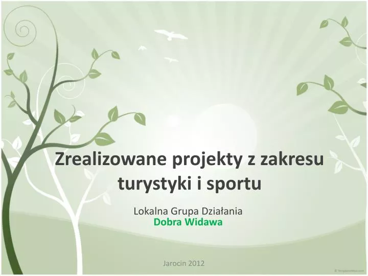 zrealizowane projekty z zakresu turystyki i sportu