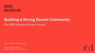 Building a Strong Docent Community