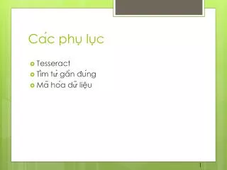 ca c phu lu c