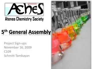 5 th General Assembly