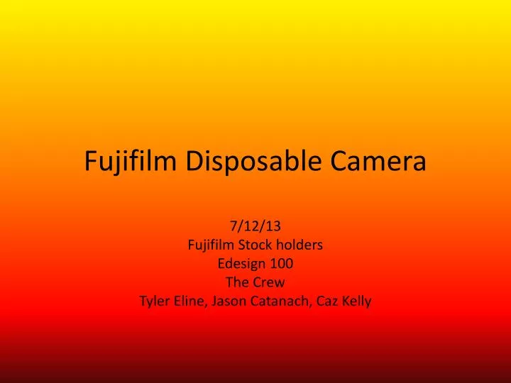 fujifilm d isposable camera