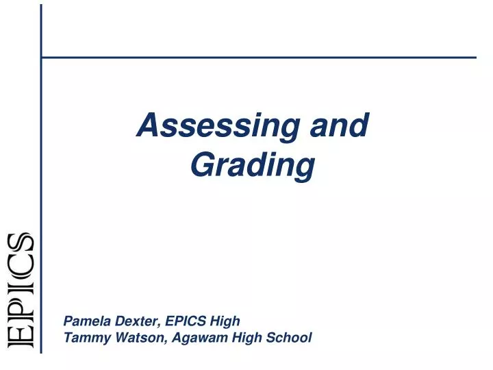 assessing and grading