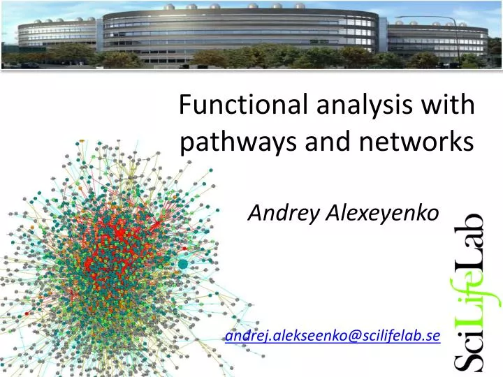functional analysis with pathways and networks