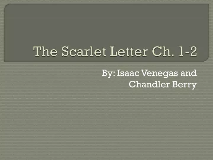 the scarlet letter ch 1 2