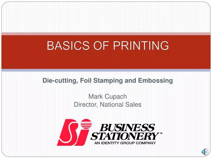 basics of printing