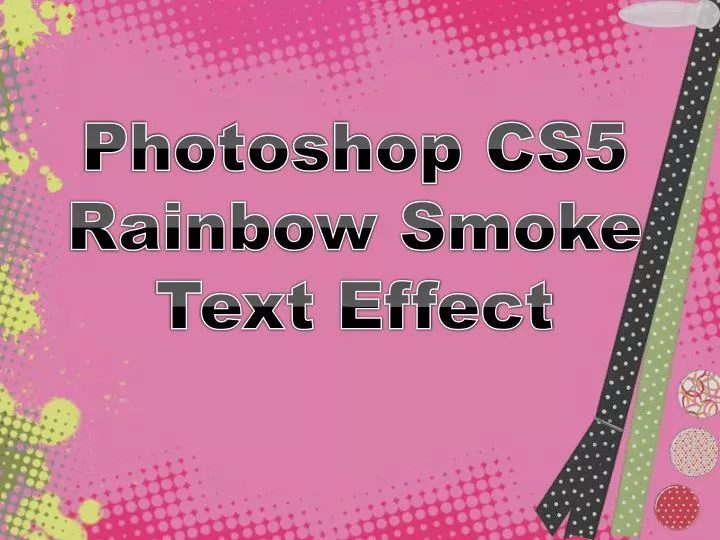 photoshop cs5 rainbow smoke text effect