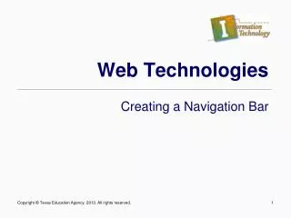 Web Technologies