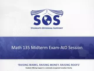 Math 135 Midterm Exam-AID Session