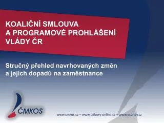 koali n smlouva a programov prohl en vl dy r