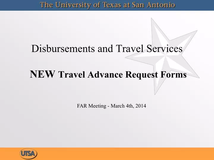 disbursements and travel services new travel advance request forms