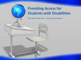 Providing Access for Students with Disabilities
