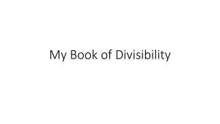 my book of divisibility