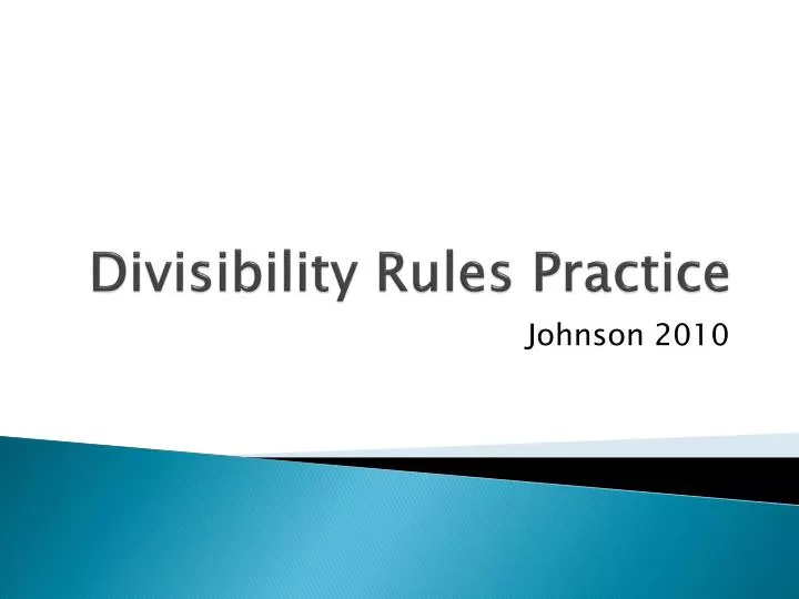 divisibility rules practice