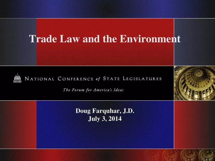 trade law and the environment