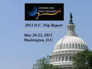 2013 D.C. Trip Report