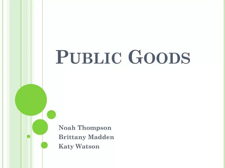 public goods
