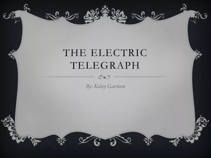 the electric telegraph