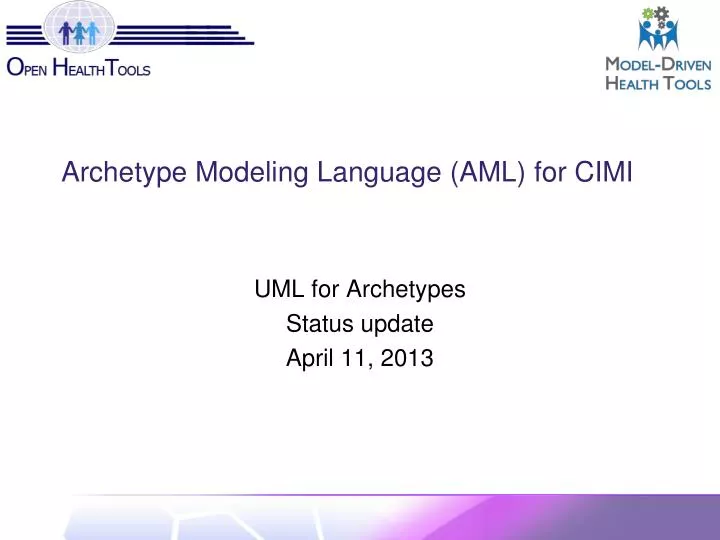 archetype modeling language aml for cimi