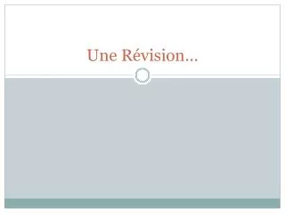 une r vision