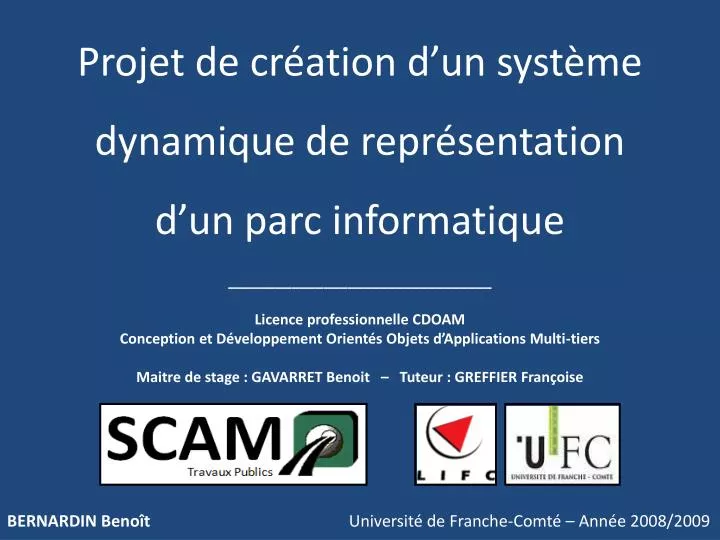 projet de cr ation d un syst me dynamique de repr sentation d un parc informatique