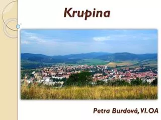 krupina petra burdov vi oa