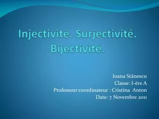 injectivit surjectivit bijectivit