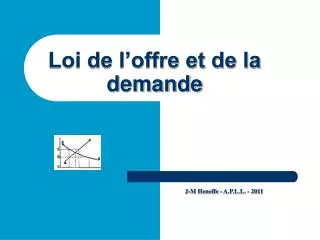 loi de l offre et de la demande